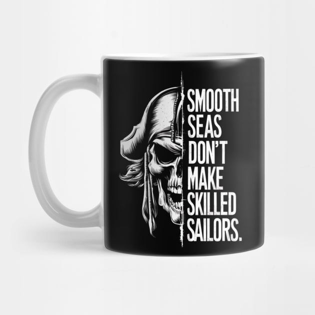 Pirate Skull - Smooth Seas by Designed By Marty